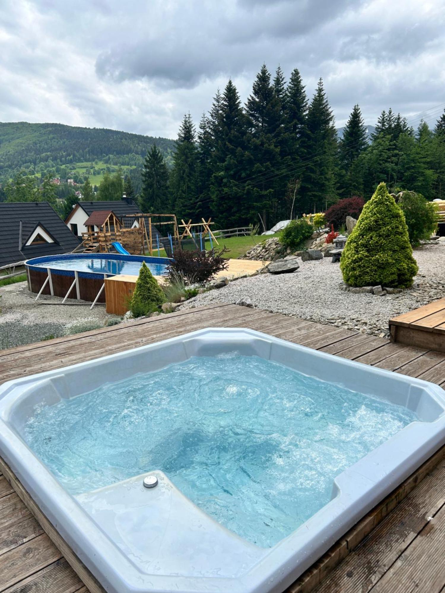 Villa Zawoja Nad Korona Z Jacuzzi Extérieur photo